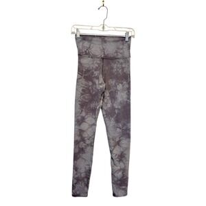 Electric & Rose Grey Tie Dye High Waisted Athletic Leggings Sz Small Made in USA